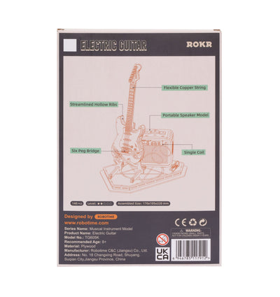 Robotime – E-Gitarre | 3D Holzpuzzle