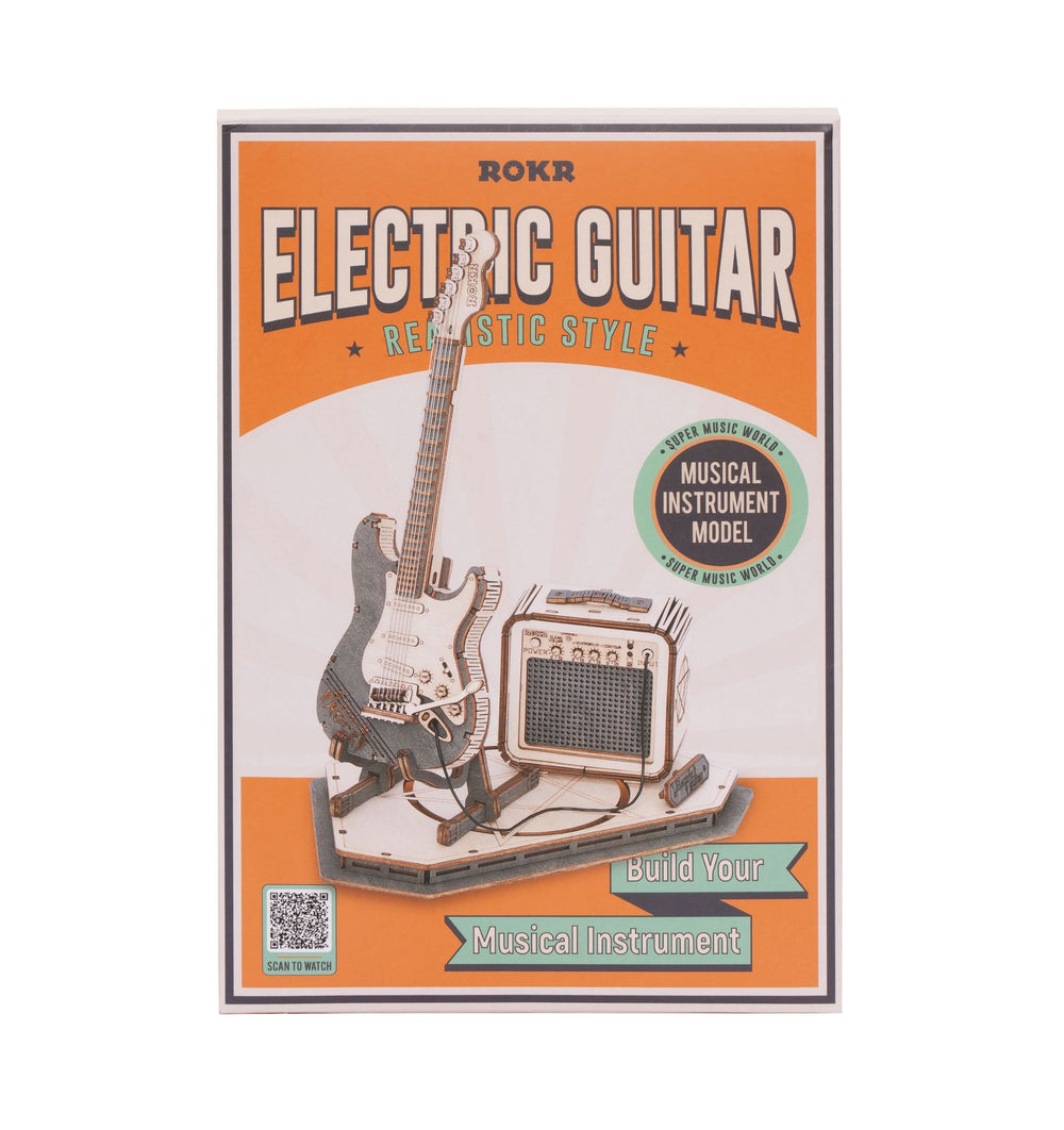 Robotime – E-Gitarre | 3D Holzpuzzle