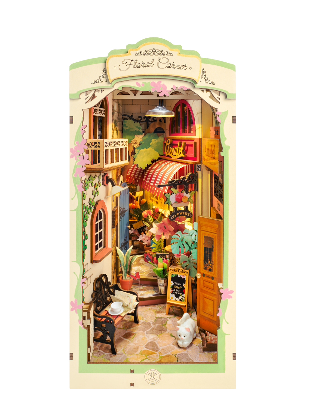 Robotime – Blumenecke | 3D Holzpuzzle