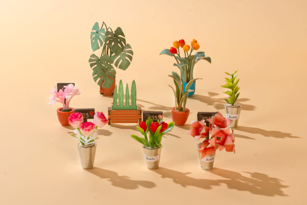 Robotime – Blumenecke | 3D Holzpuzzle