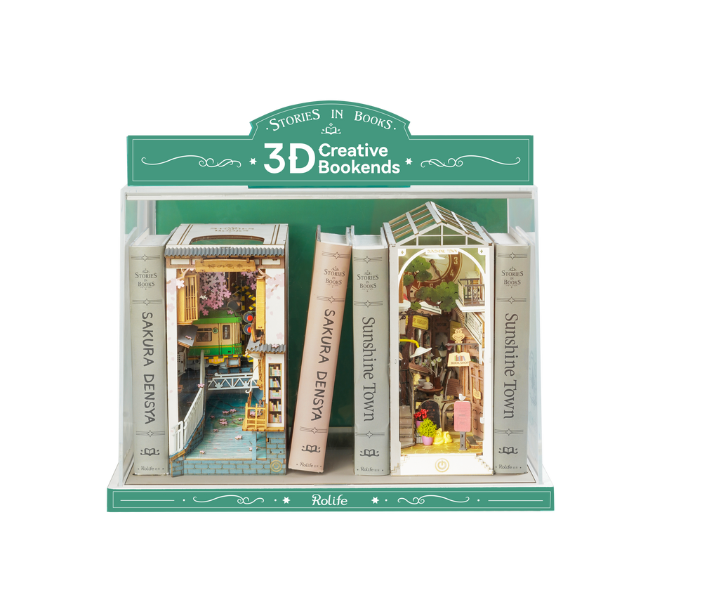 Robotime – Kirschblüten-Tram | 3D Holzpuzzle
