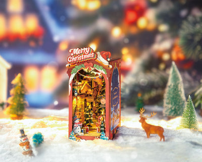 Robotime – Weihnachtsstraße | 3D Holzpuzzle