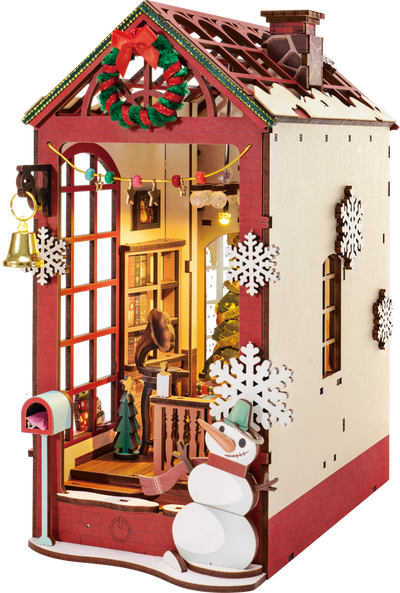 Robotime – Weihnachtliche Innenraum-Szene | 3D Holzpuzzle