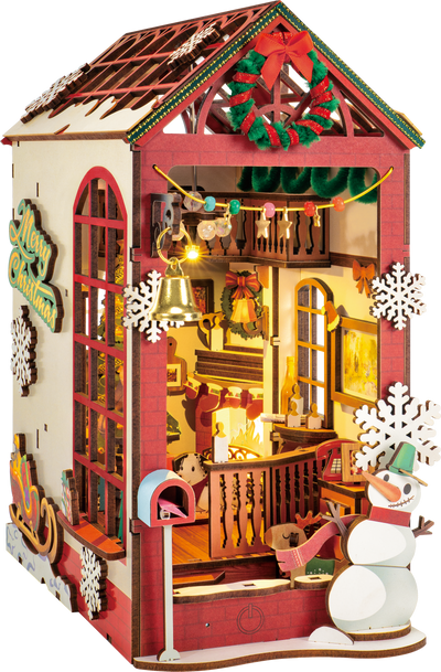 Robotime – Weihnachtliche Innenraum-Szene | 3D Holzpuzzle