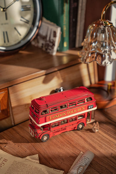 Robotime – Londoner Doppeldeckerbus | 3D Holzpuzzle