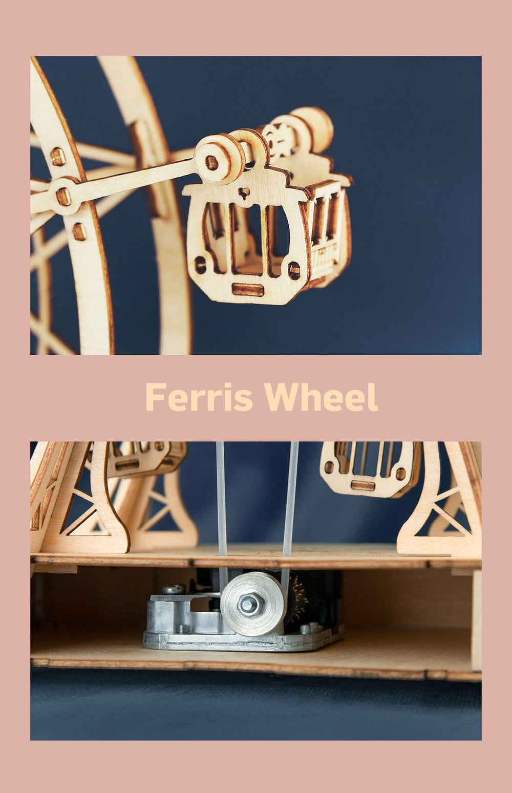 Robotime – Diy-Spieluhr: Riesenrad | 3D Holzpuzzle