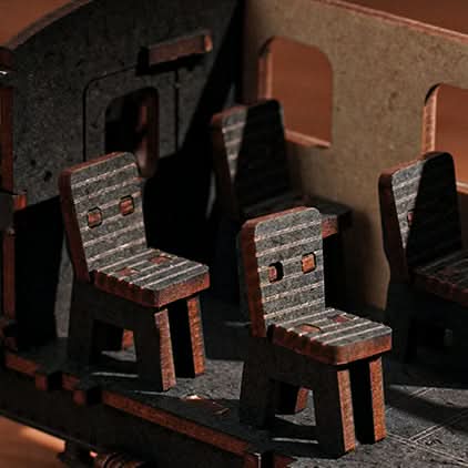 Robotime – Dampfzugreise | 3D Holzpuzzle