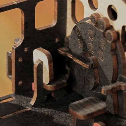 Robotime – Dampfzugreise | 3D Holzpuzzle