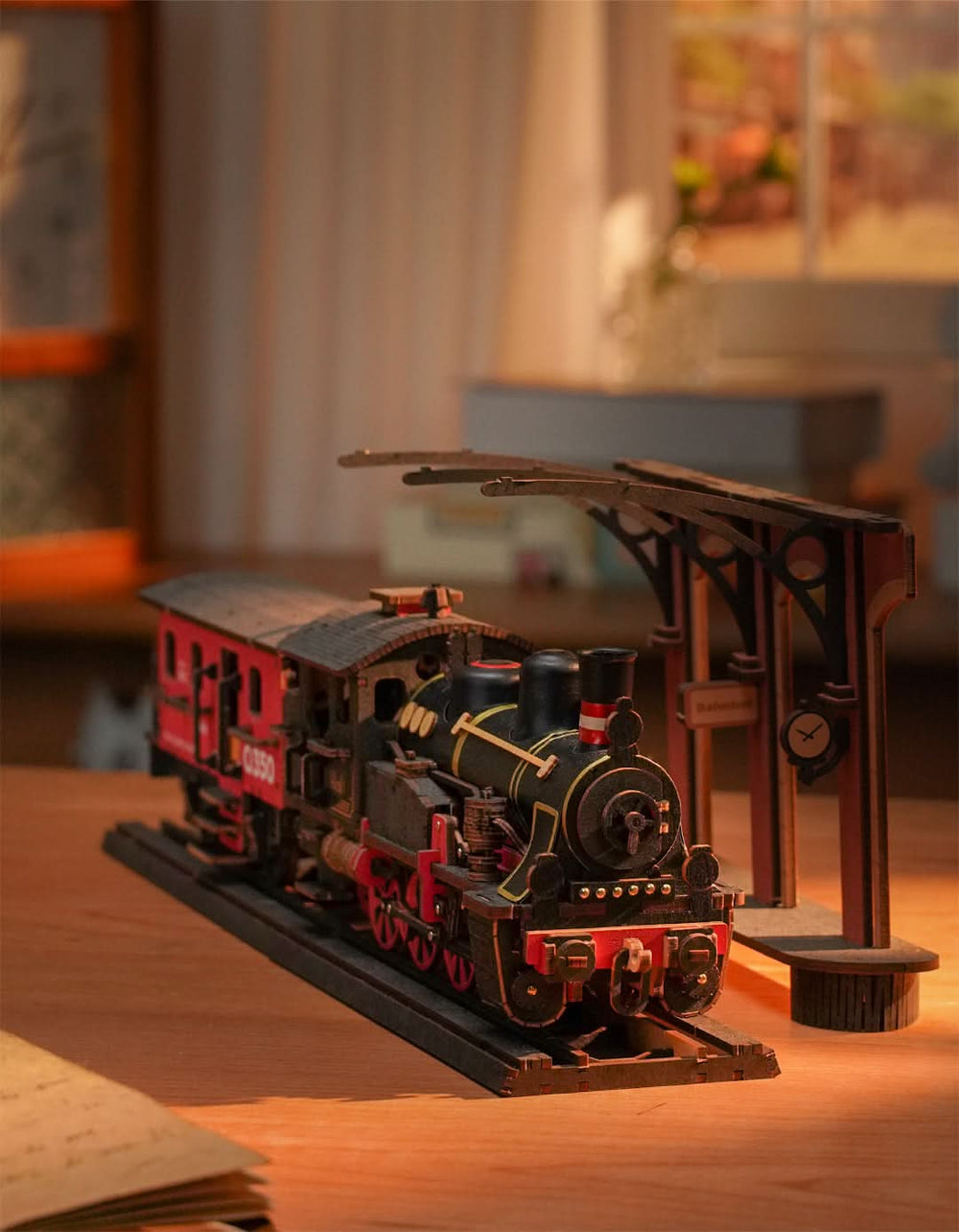 Robotime – Dampfzugreise | 3D Holzpuzzle