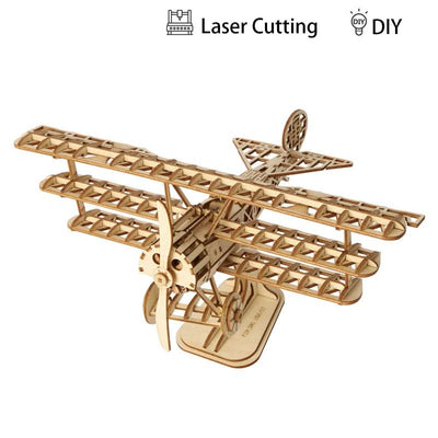 Robotime – Flugzeug | 3D Holzpuzzle