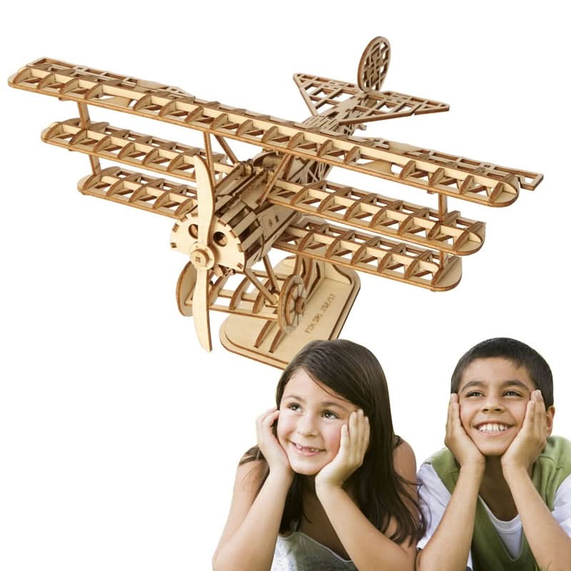 Robotime – Flugzeug | 3D Holzpuzzle