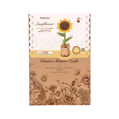 Robotime – Sonnenblume | 3D Holzpuzzle