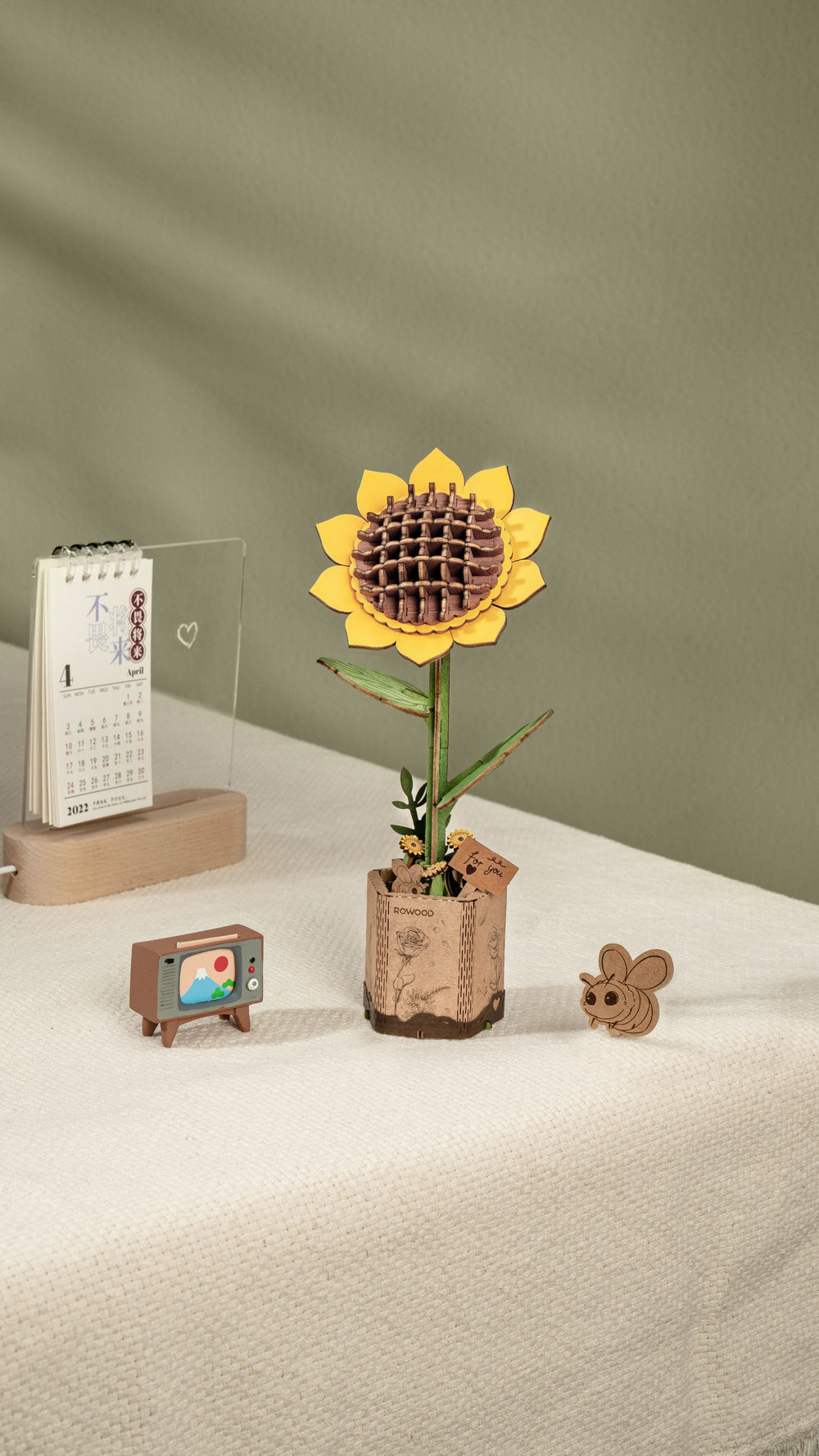 Robotime – Sonnenblume | 3D Holzpuzzle