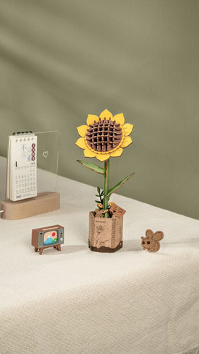 Robotime – Sonnenblume | 3D Holzpuzzle