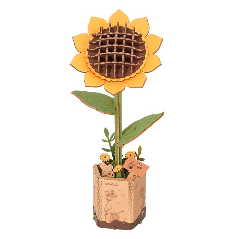 Robotime – Sonnenblume | 3D Holzpuzzle