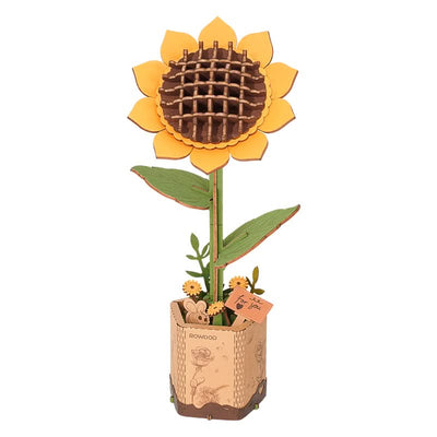 Robotime – Sonnenblume | 3D Holzpuzzle