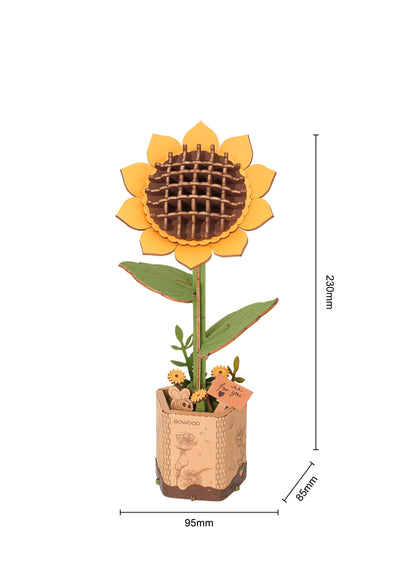 Robotime – Sonnenblume | 3D Holzpuzzle