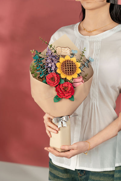 Robotime – Holzblumenstrauß | 3D Holzpuzzle