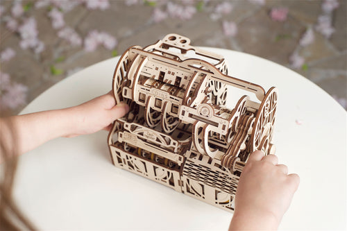 Ugears – Registrierkasse Bargeldkasse | 3D Holzpuzzle