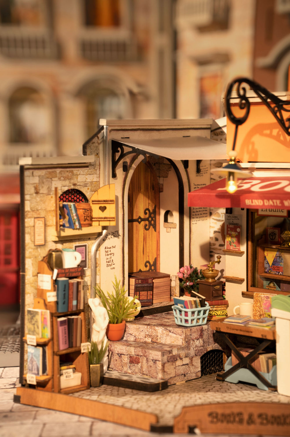 Robotime – Buchladen An Der Ecke | 3D Holzpuzzle