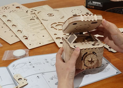 Robotime – Schatztruhe | 3D Holzpuzzle