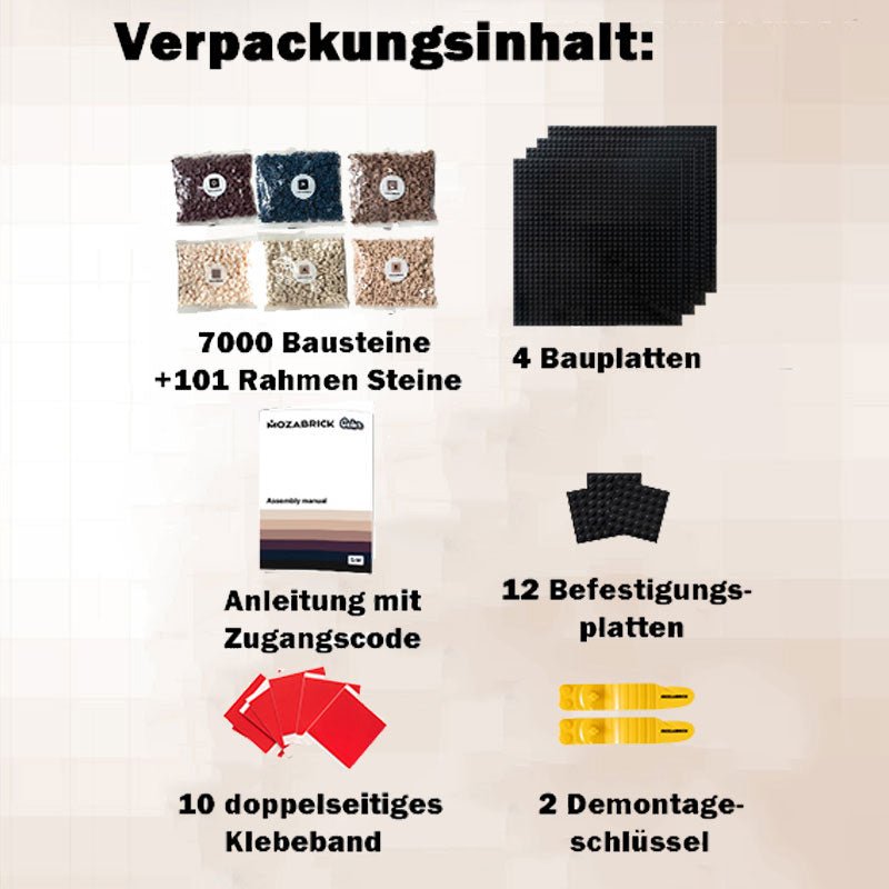 Mozabrick – Farbe Mozabrick | 3D Holzpuzzle - Lama Welt