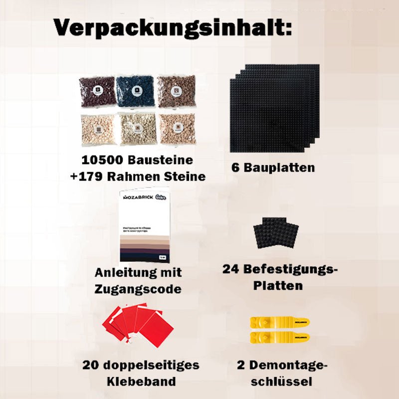 Mozabrick – Farbe Mozabrick | 3D Holzpuzzle - Lama Welt