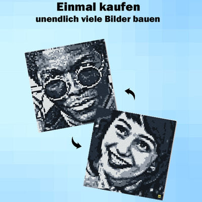 Mozabrick – Mozabrick Schwarz Weiß | 3D Holzpuzzle - Lama Welt