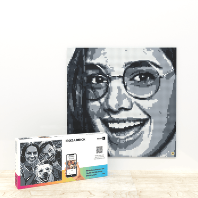 Mozabrick – Mozabrick Schwarz Weiß | 3D Holzpuzzle - Lama Welt