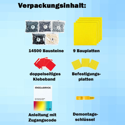 Mozabrick – Mozabrick Schwarz Weiß | 3D Holzpuzzle - Lama Welt