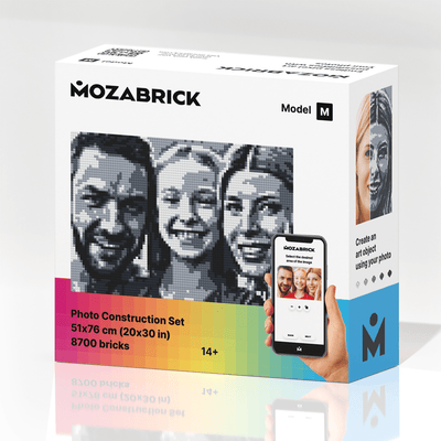 Mozabrick – Mozabrick Schwarz Weiß | 3D Holzpuzzle - Lama Welt