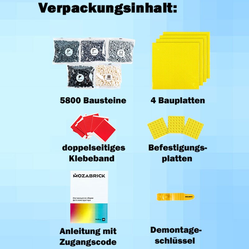 Mozabrick – Mozabrick Schwarz Weiß | 3D Holzpuzzle - Lama Welt