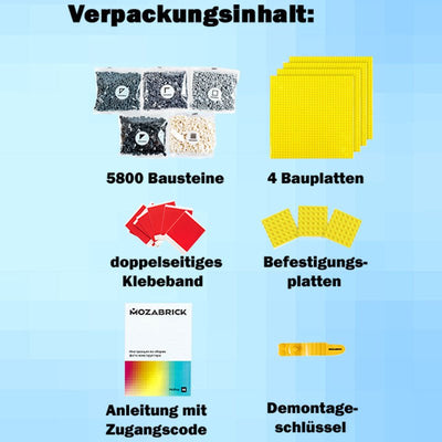 Mozabrick – Mozabrick Schwarz Weiß | 3D Holzpuzzle - Lama Welt