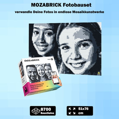 Mozabrick – Mozabrick Schwarz Weiß | 3D Holzpuzzle - Lama Welt