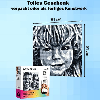 Mozabrick – Mozabrick Schwarz Weiß | 3D Holzpuzzle - Lama Welt