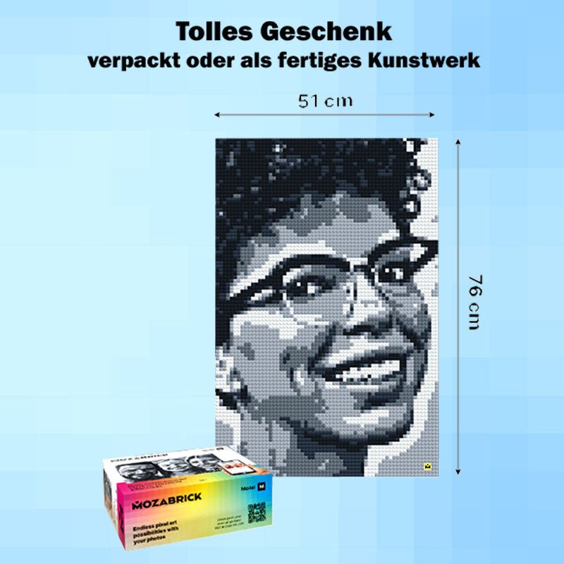 Mozabrick – Mozabrick Schwarz Weiß | 3D Holzpuzzle - Lama Welt