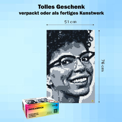 Mozabrick – Mozabrick Schwarz Weiß | 3D Holzpuzzle - Lama Welt