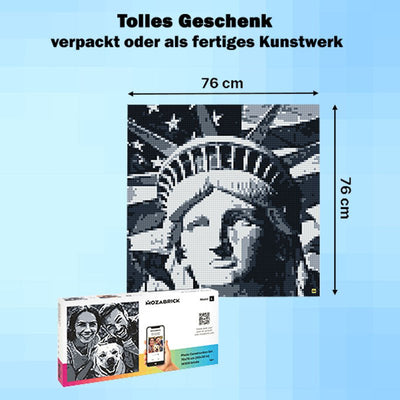 Mozabrick – Mozabrick Schwarz Weiß | 3D Holzpuzzle - Lama Welt