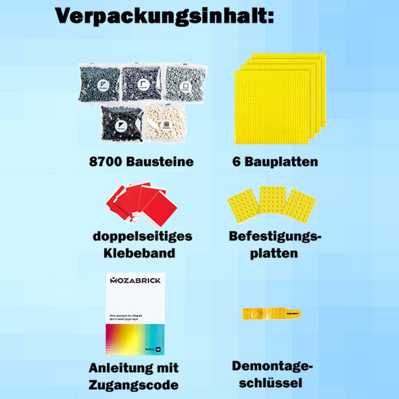 Mozabrick – Mozabrick Schwarz Weiß | 3D Holzpuzzle - Lama Welt