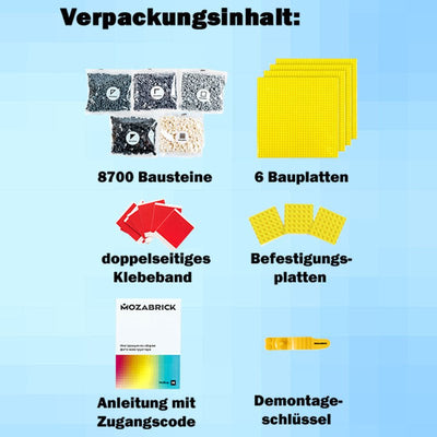 Mozabrick – Mozabrick Schwarz Weiß | 3D Holzpuzzle - Lama Welt