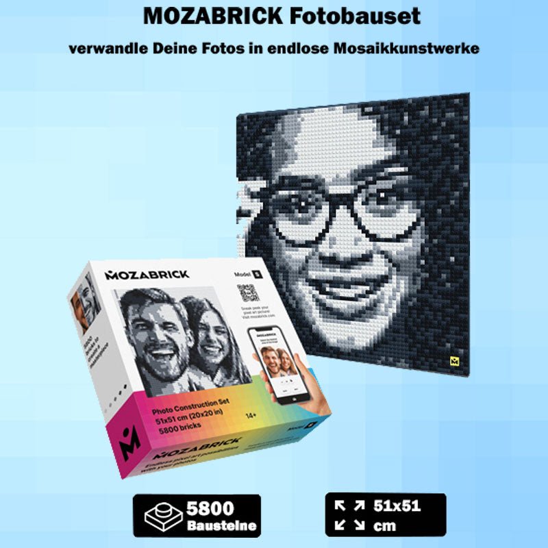 Mozabrick – Mozabrick Schwarz Weiß | 3D Holzpuzzle - Lama Welt