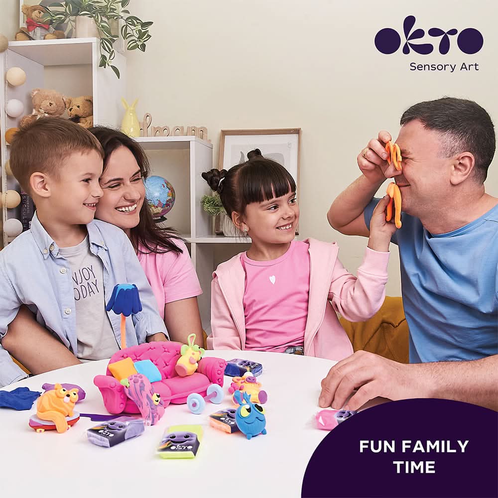 OKTO – 18 - Farben - Set Mit Lufttrockner - Ton | 3D Holzpuzzle - Lama Welt