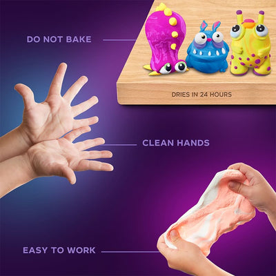 OKTO – 24 - Farben - Set Mit Lufttrockner - Ton | 3D Holzpuzzle - Lama Welt