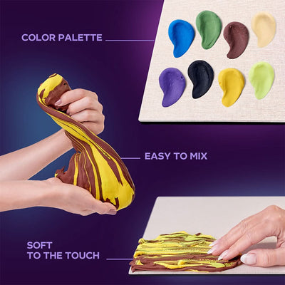 OKTO – Diy 3D Malerei Kreatives Set ”Kiss” 30*40 Сm | 3D Holzpuzzle - Lama Welt