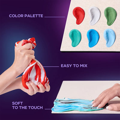 OKTO – Diy 3D Malerei Kreatives Set ”Koi - Karpfen” 30*40 Сm | 3D Holzpuzzle - Lama Welt