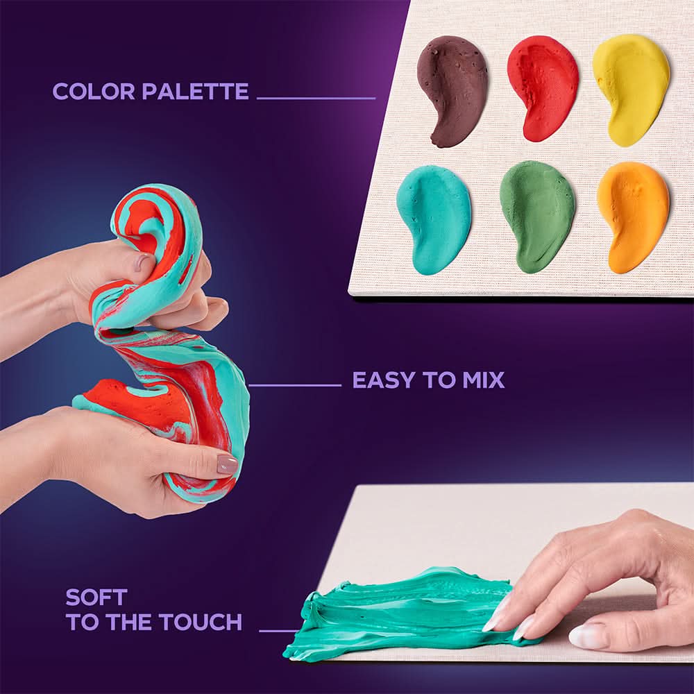 OKTO – Diy 3D Malerei Kreatives Set ”Sonnenblumen” 30*40 Сm | 3D Holzpuzzle - Lama Welt