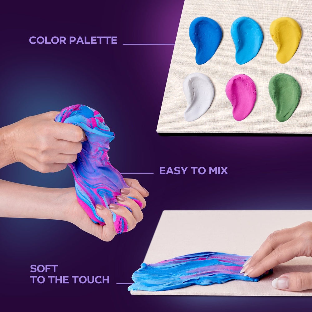 OKTO – Diy 3D Malerei Kreatives Set ”Wasserlilien” 30*40 Сm | 3D Holzpuzzle - Lama Welt