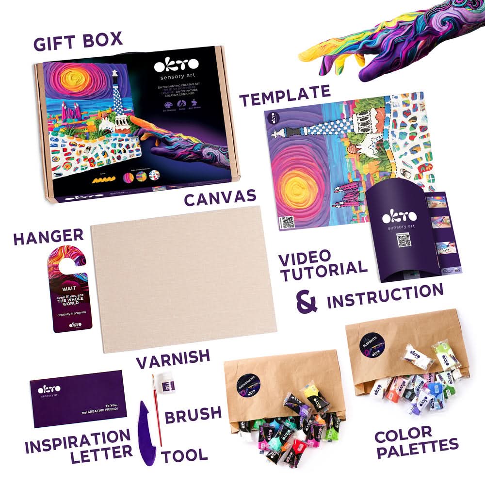 OKTO – Diy 3D Malerei Okto Park Guell. Barcelona | - Lama Welt