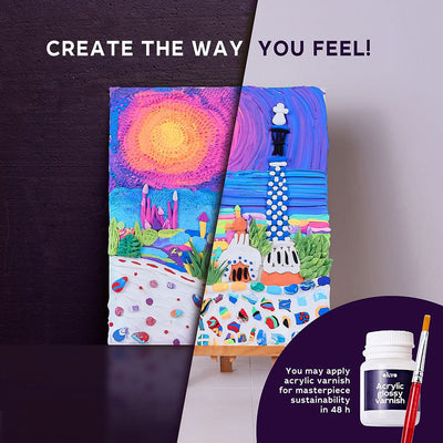 OKTO – Diy 3D Malerei Okto Park Guell. Barcelona | - Lama Welt