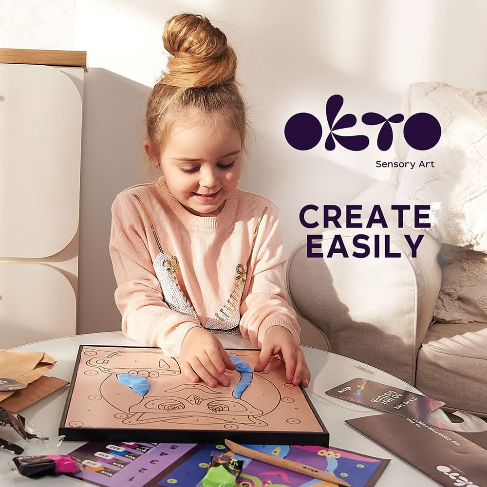 OKTO – Eule Knetset Zum Ausmalen 30*30 Cm | 3D Holzpuzzle - Lama Welt